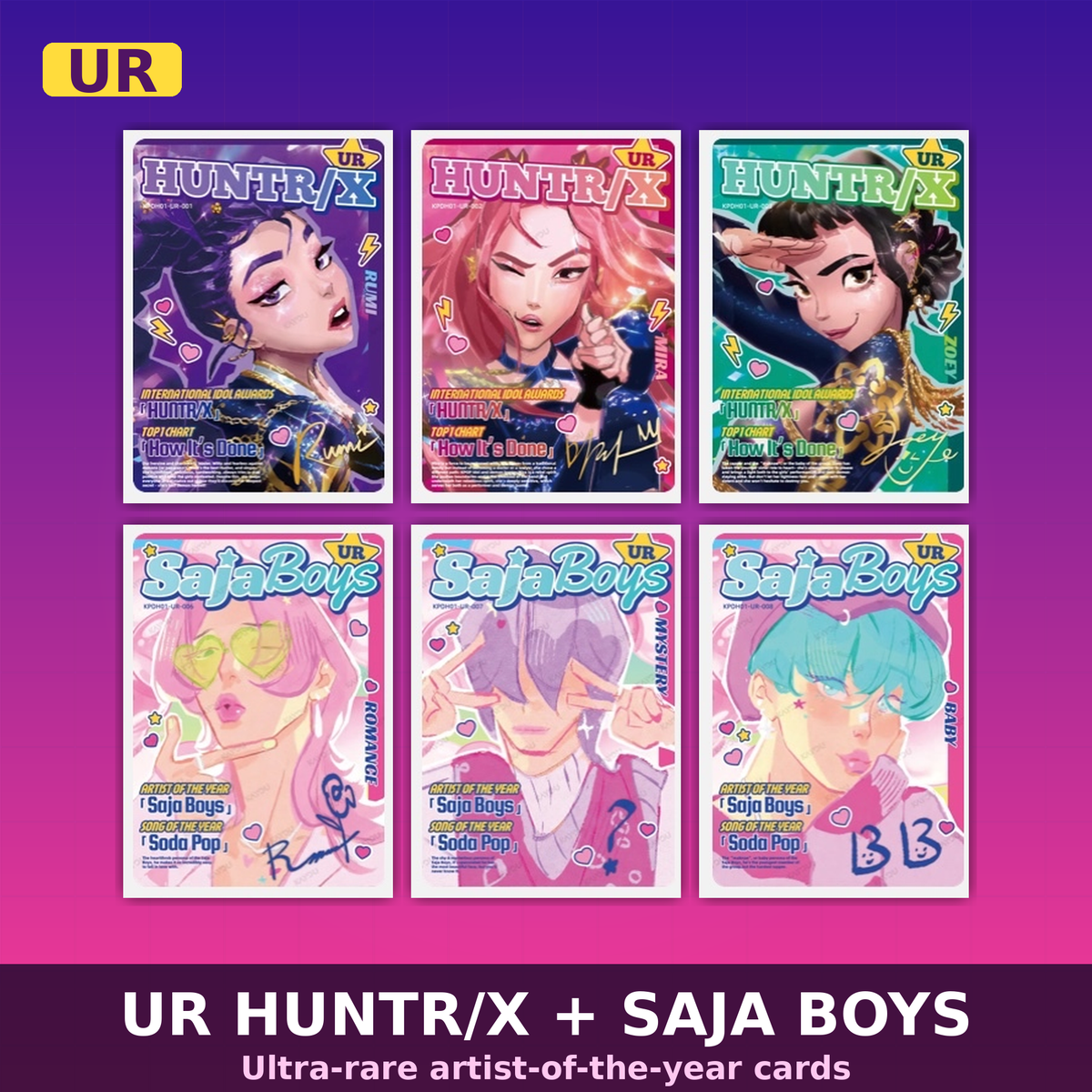 KPop Demon Hunters - Collectible Trading Cards - Classic Edition - Display Box