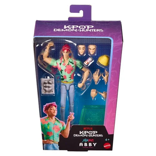 KPop Demon Hunters Mattel Saja Boys Abby Soda Pop Action Figure Collectible Toy
