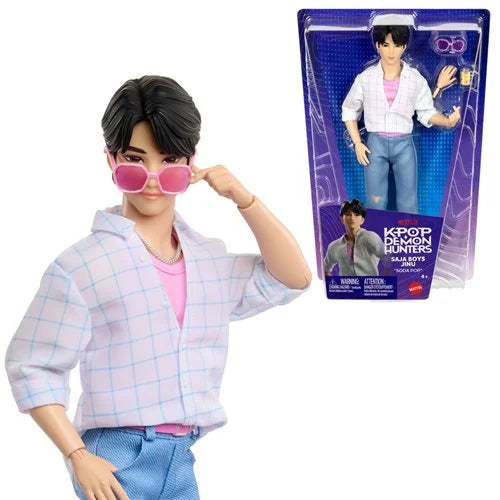 KPop Demon Hunters Mattel Saja Boys Jinu Soda Pop Collectible Fashion Doll Toy