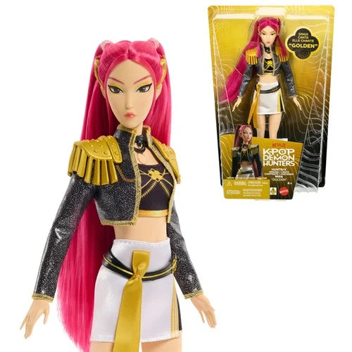 KPop Demon Hunters Mattel HUNTR/X Mira Golden Singing Doll Musical Fashion Toy