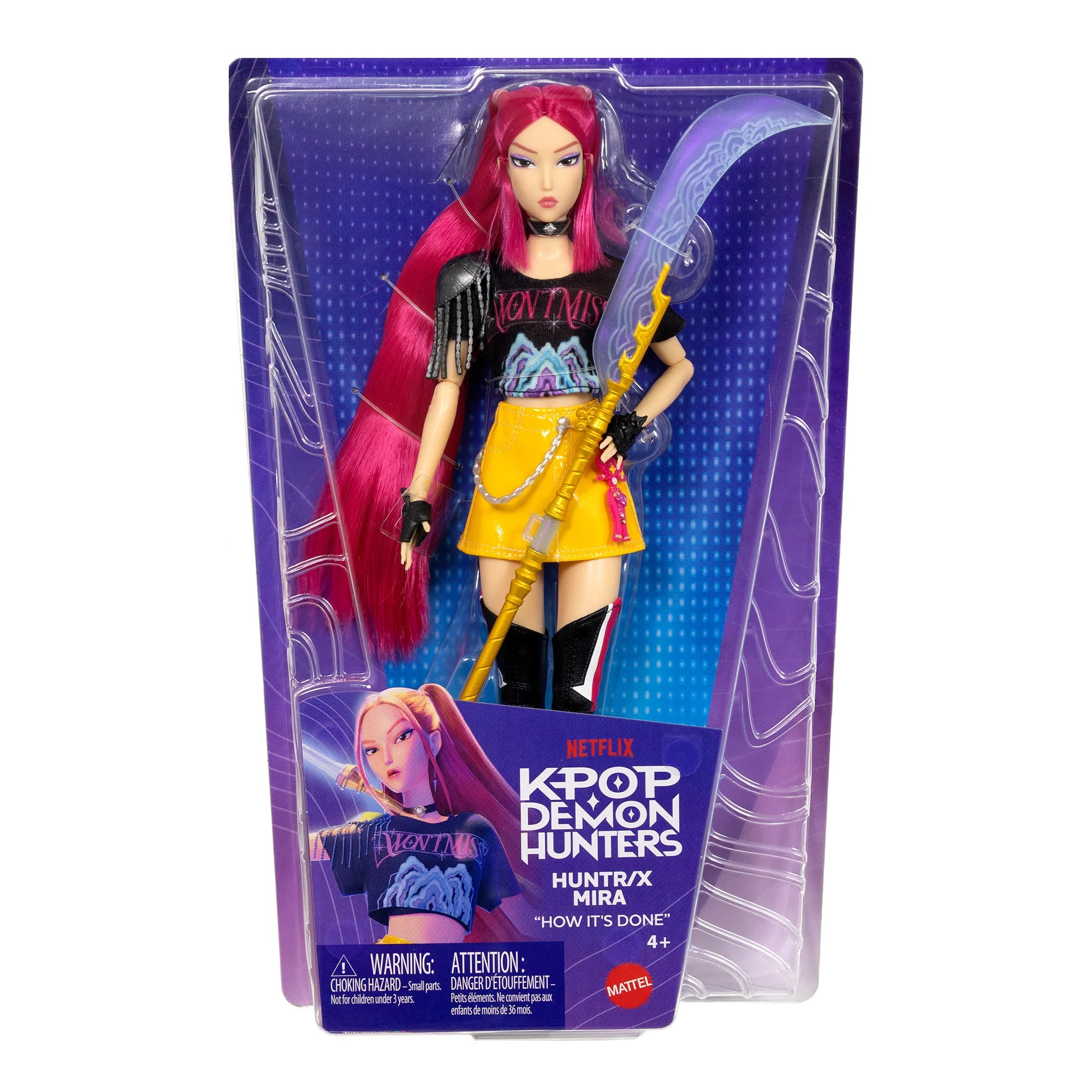 KPop Demon Hunters Mattel HUNTR/X Mira How It's Done Collectible Fashion Doll