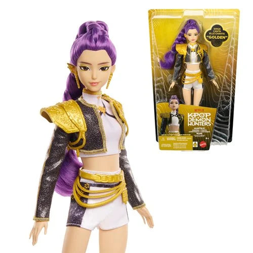 KPop Demon Hunters Mattel HUNTR/X Rumi Golden Singing Doll Musical Fashion Toy