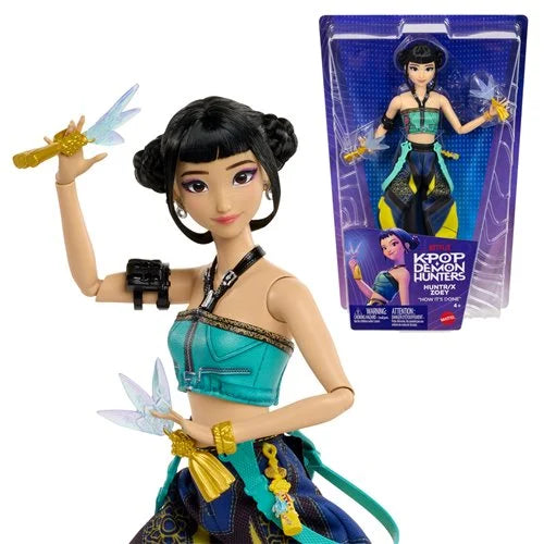 KPop Demon Hunters Mattel HUNTR/X Zoey How It's Done Collectible Fashion Doll