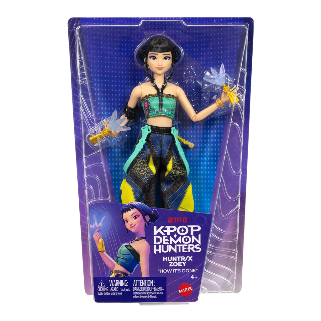 KPop Demon Hunters Mattel HUNTR/X Zoey How It's Done Collectible Fashion Doll