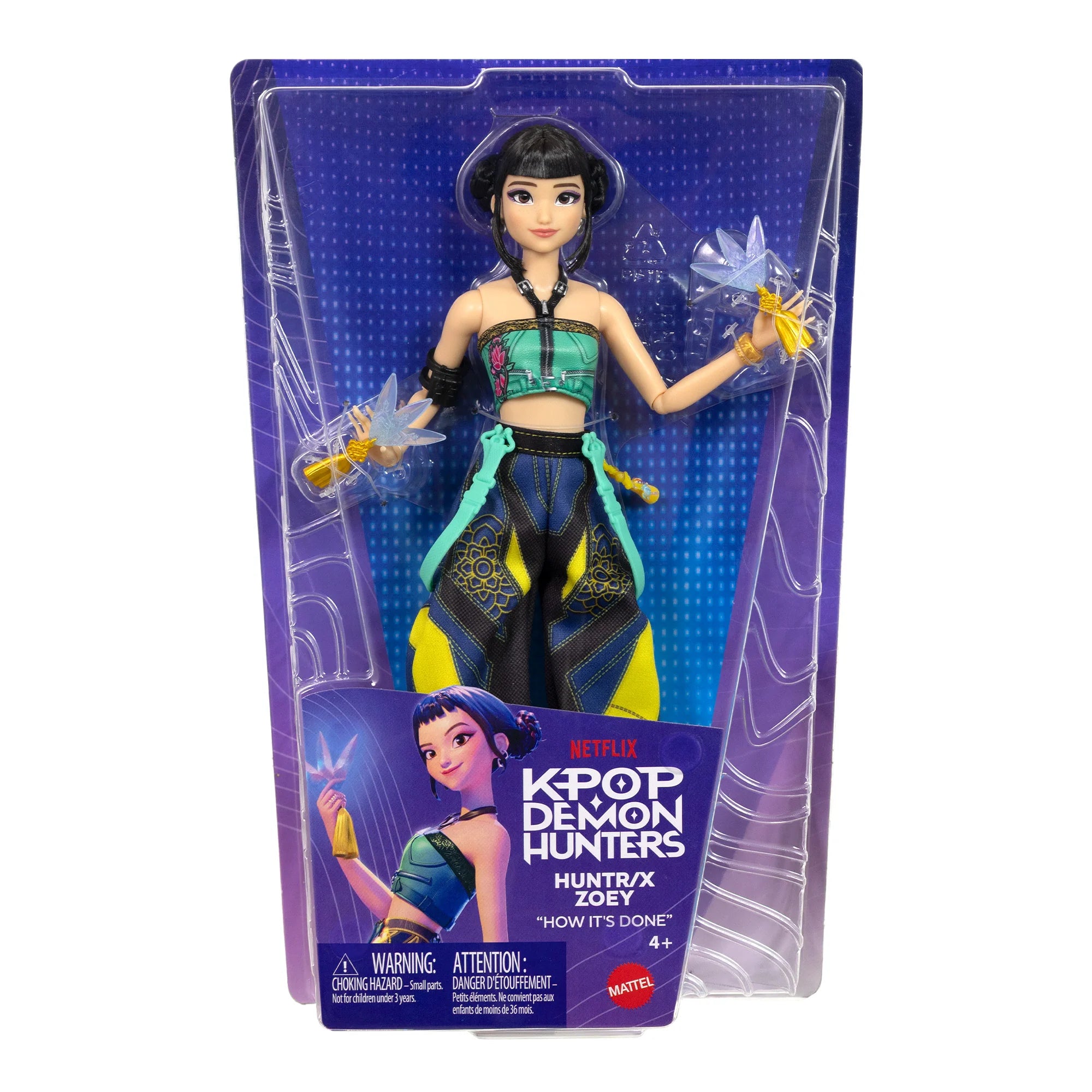KPop Demon Hunters Mattel HUNTR/X Zoey How It's Done Collectible Fashion Doll