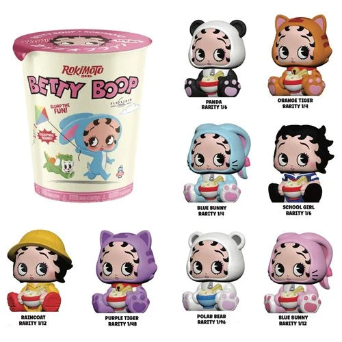 Betty Boop Rokimoto Cup Vinyl Figure Display Case of 12