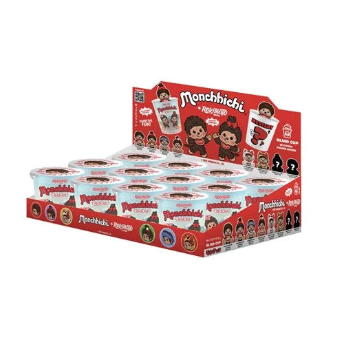 Monchhichi Rokimoto Cup Vinyl Figure Display Case of 12