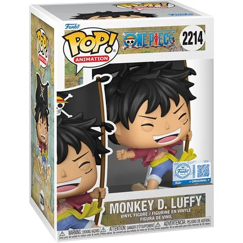 One Piece Monkey D Luffy with Flag Funko Pop
